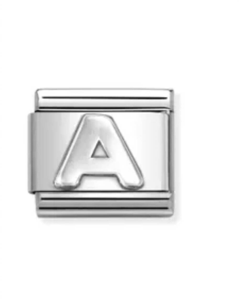 NEW NOMINATION composable classic letter links in a silver